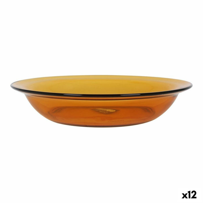 Platou pentru Servire Duralex Lys Chihlimbar Ø 28 cm (12 Unități)