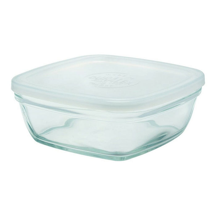 Cutie pentru Prânz Freshbox Transparent Pătrat Cu Capac (14 x 14 x 6 cm) (14 cm) (14 cm)