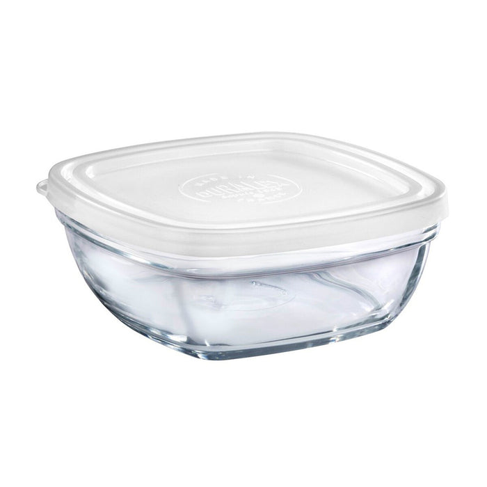 Cutie pentru Prânz Freshbox Transparent Pătrat Cu Capac (14 x 14 x 6 cm) (14 cm) (14 cm)