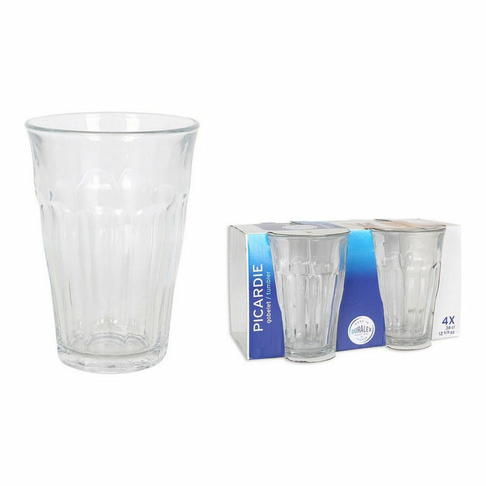 Set de pahare Duralex Picardie Transparent 4 Piese 360 ml (8 Unități)
