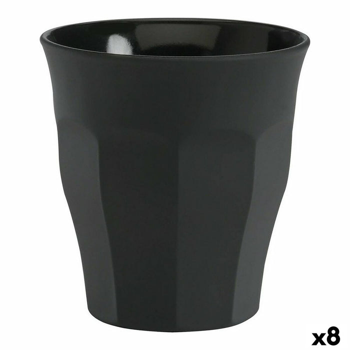 Set de pahare Duralex Picardie Geam Negru 6 Piese 90 ml (8 Unități)