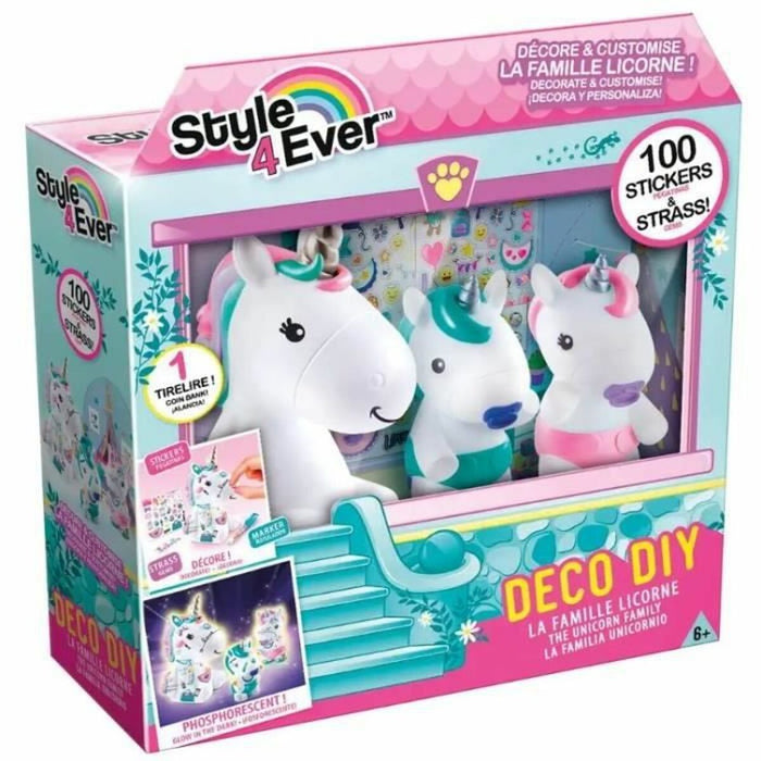 Set de Lucru Manual Canal Toys The Unicorn Family Set de autocolante