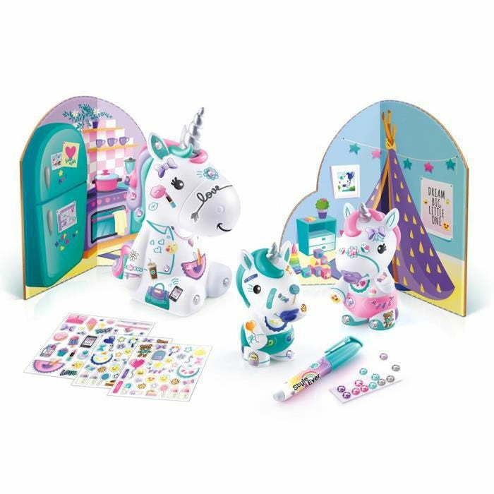 Set de Lucru Manual Canal Toys The Unicorn Family Set de autocolante