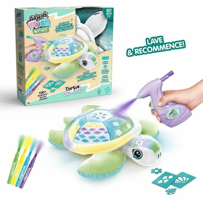 Jucărie pentru colorat Airbrush Plus Nature Canal Toys Turtle