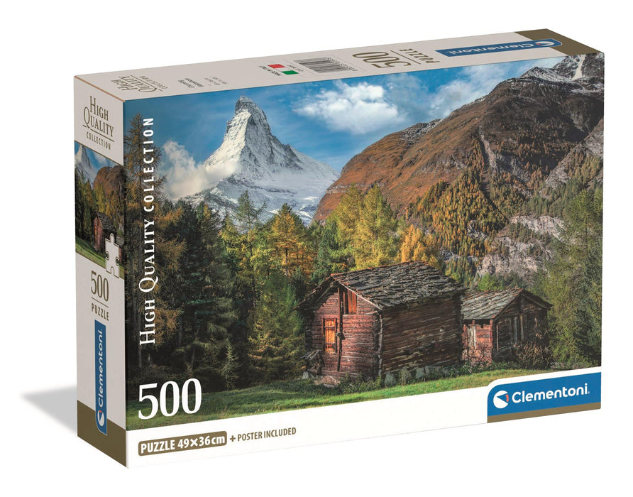 Puzzle Clementoni, colecția High Quality Collection, Charming Matterhorn, 500 piese, 49 × 36 cm