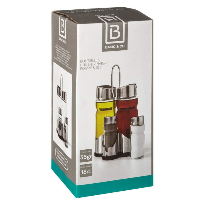 Solniță cu capac Secret de Gourmet Multicolor Transparent Sticlă Oțel inoxidabil