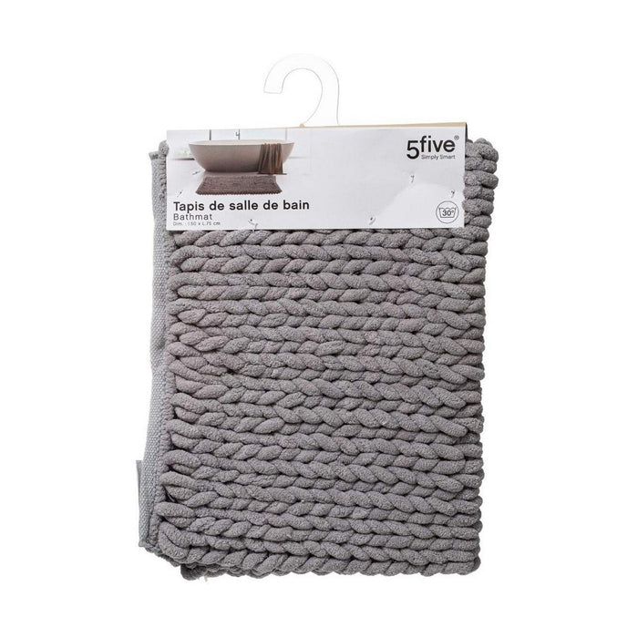 Covoraș de baie 5five Gri Poliester (50 x 75 cm)