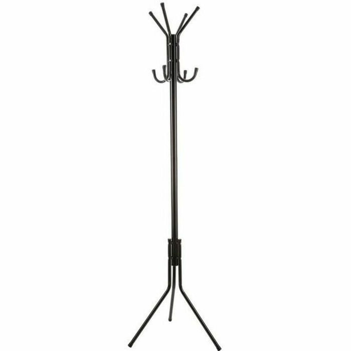 Suport de haine 8 Umerașe Negru Aluminiu (172 x 48 cm)