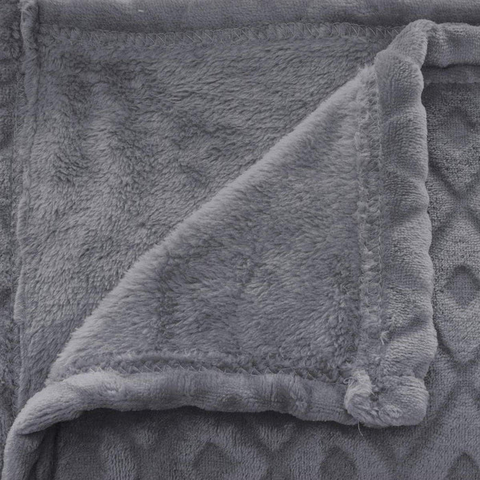 Pătură Atmosphera Plaid Winter Rhombus Gri (230 x 180 cm)