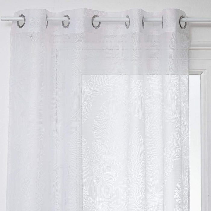 Perdea/draperie Atmosphera Tropical Poliester Alb (140 x 240 cm)