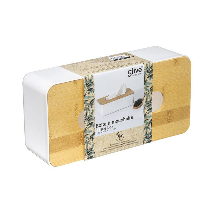 Cutie pentru batiste sau eșarfe 5five Baltik 25 x 13 x 8.7 cm Alb polipropilenă