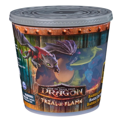Set de figurine Spin Master How to Train Your Dragon: Trial of Flame, World of Berk Barrel of Dragons