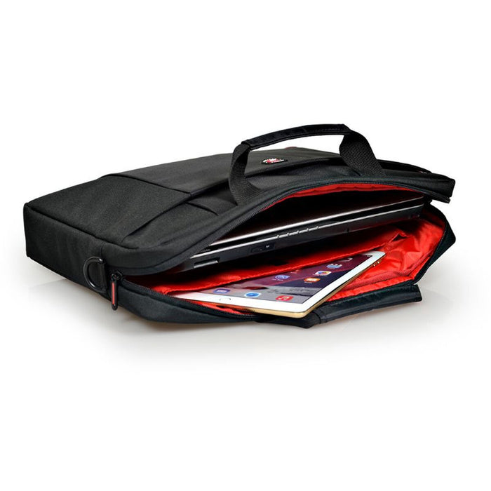 Servietă pentru Laptop Port Designs Houston Toploading Negru Monocrom 15,6''