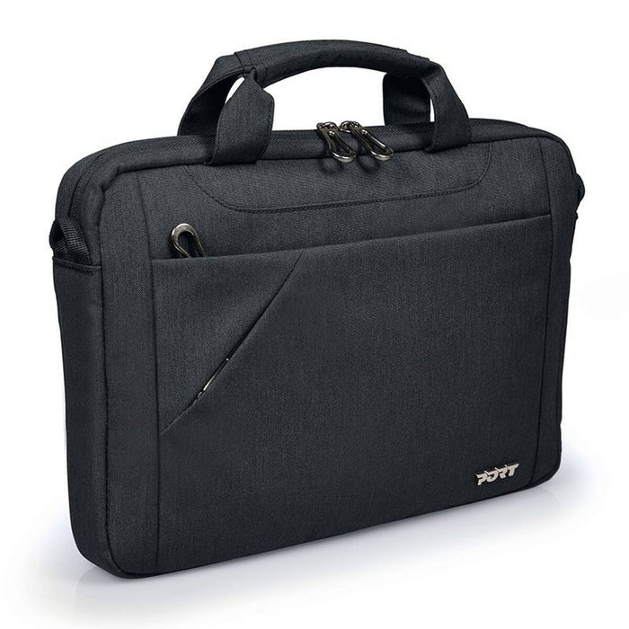 Servietă pentru Laptop Port Designs 135070 Negru Monocrom 12" 35 x 25 x 6,5 cm