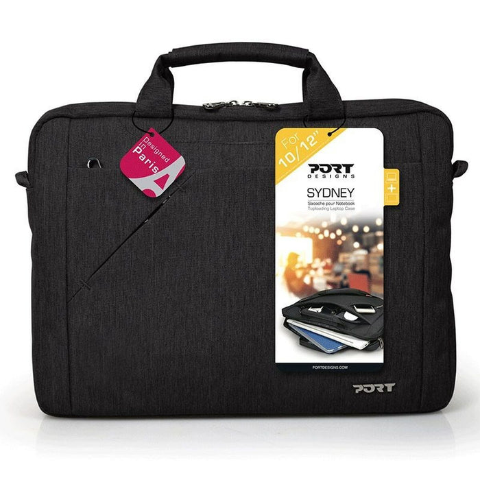 Servietă pentru Laptop Port Designs 135070 Negru Monocrom 12" 35 x 25 x 6,5 cm