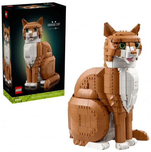 Set de construcție LEGO Ideas Orange Cat, 1.755 piese, 18+ ani