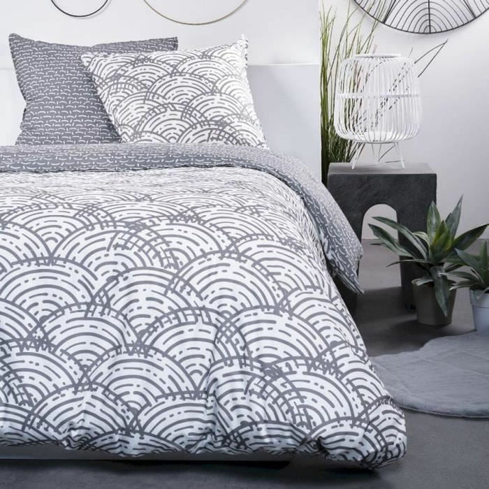 Set husă de pătură TODAY Gri 240 x 220 cm 3 Piese