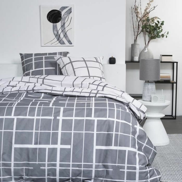 Set husă de pătură TODAY Alb 240 x 220 cm 3 Piese