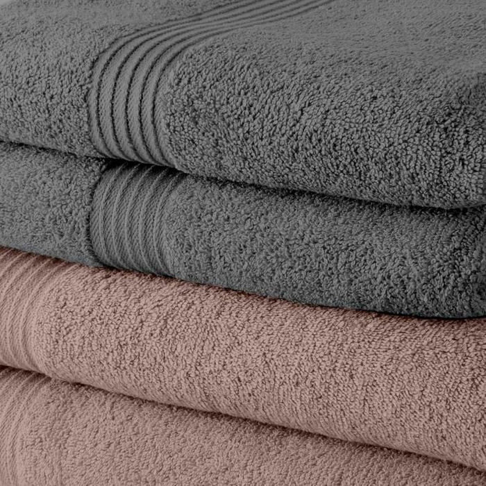 Set de prosoape TODAY Gri 10 Piese 70 x 130 cm