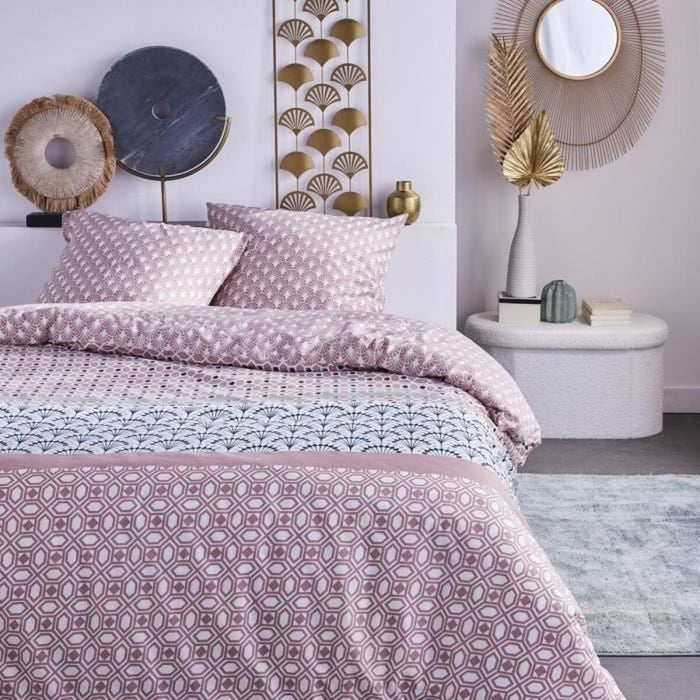 Set husă de pătură TODAY Roz 240 x 220 cm 3 Piese