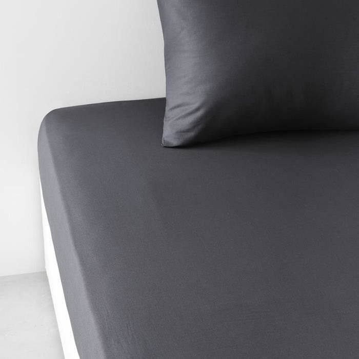 Foaie de fund montată TODAY Essential Negru 180 x 200 cm Antracit