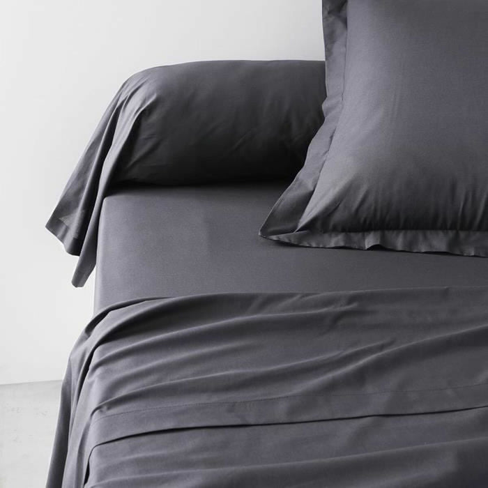 Față de pernă TODAY Essential Negru 45 x 185 cm Antracit