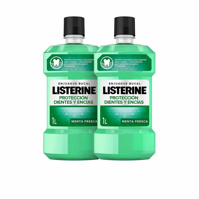 Apă de Gură Listerine 7301104 Gingii Sănătoase și Dinți Puternici 1 L (2 x 1 L)