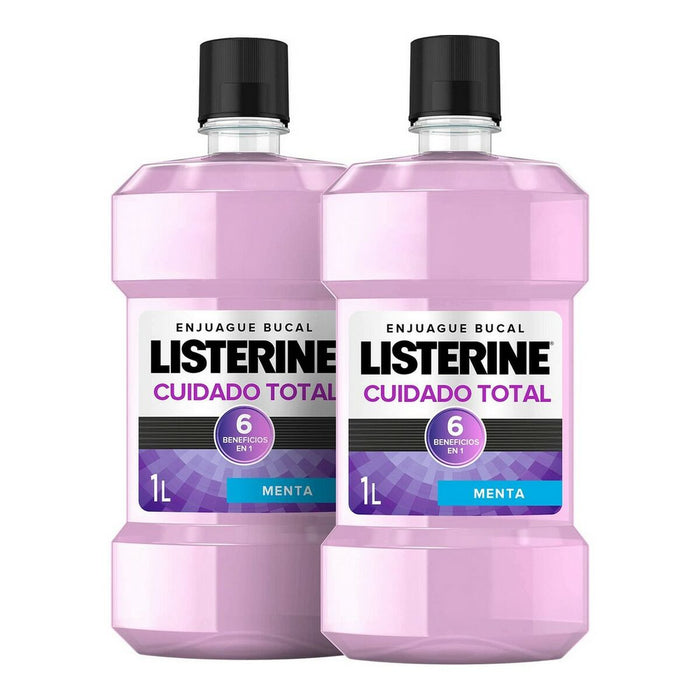 Apă de Gură Listerine Total Care Enjuage Bucal 6 în 1 1 L (2 x 1000 ml)