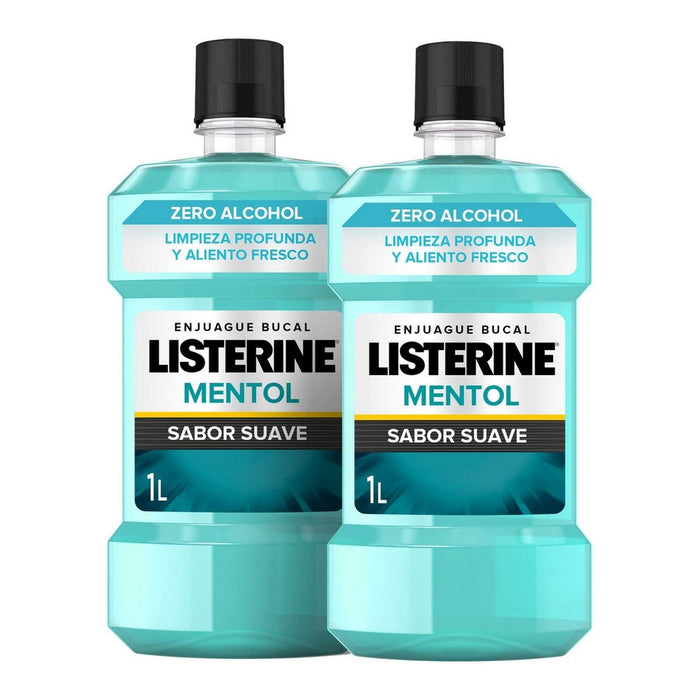 Apă de Gură Listerine Zero Enjuague Bucal Lote 1 L (2 x 1000 ml)