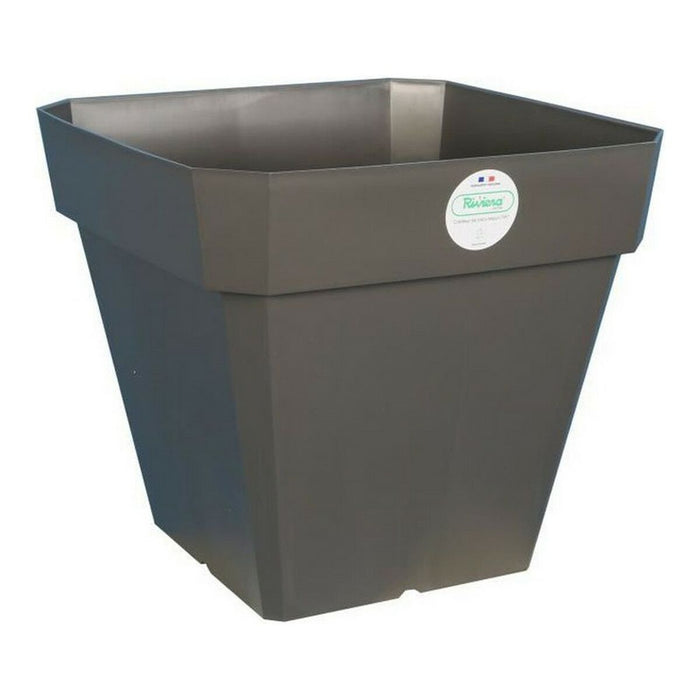 Ghiveci Riviera 65 L Gri închis 49 x 49 x 45 cm Gri Pătrat