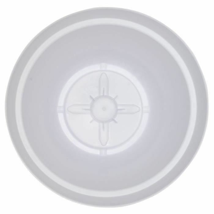 Ghiveci Riviera Alb Plastic Pătrat Ø 50 cm