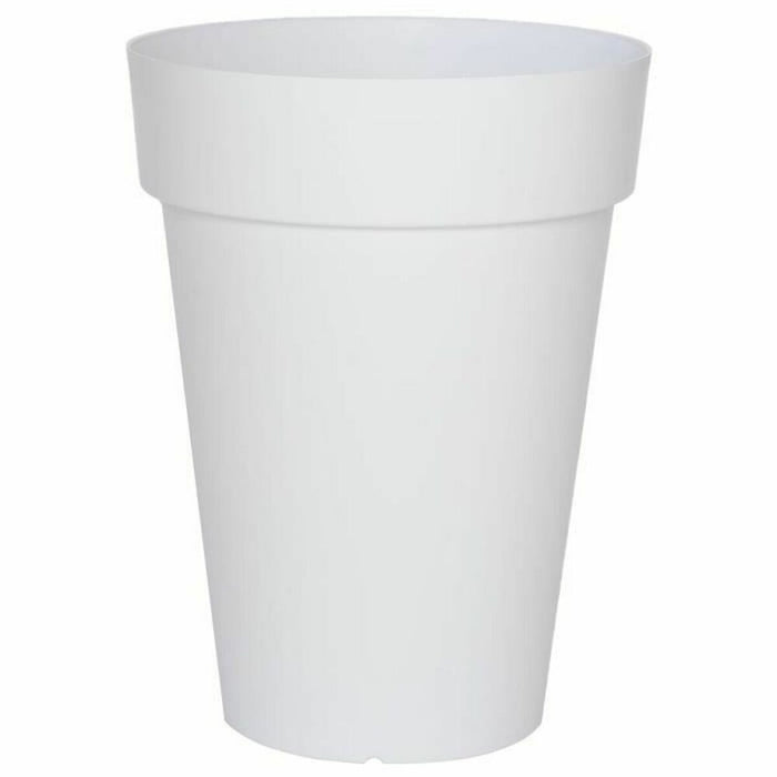 Ghiveci Riviera Alb Plastic Pătrat Ø 40 cm