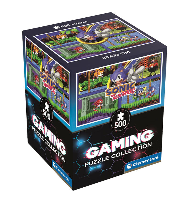 Puzzle Clementoni Gaming Puzzle Collection, Sonic Classic, 500 piese, 49 x 36 cm