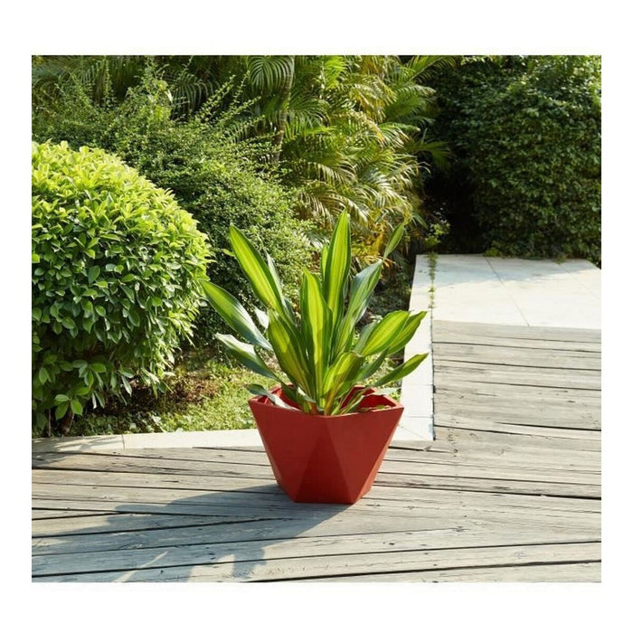 Ghiveci Beau Rivage Fibră de Sticlă Geometric Roz Coral 50 x 30 cm
