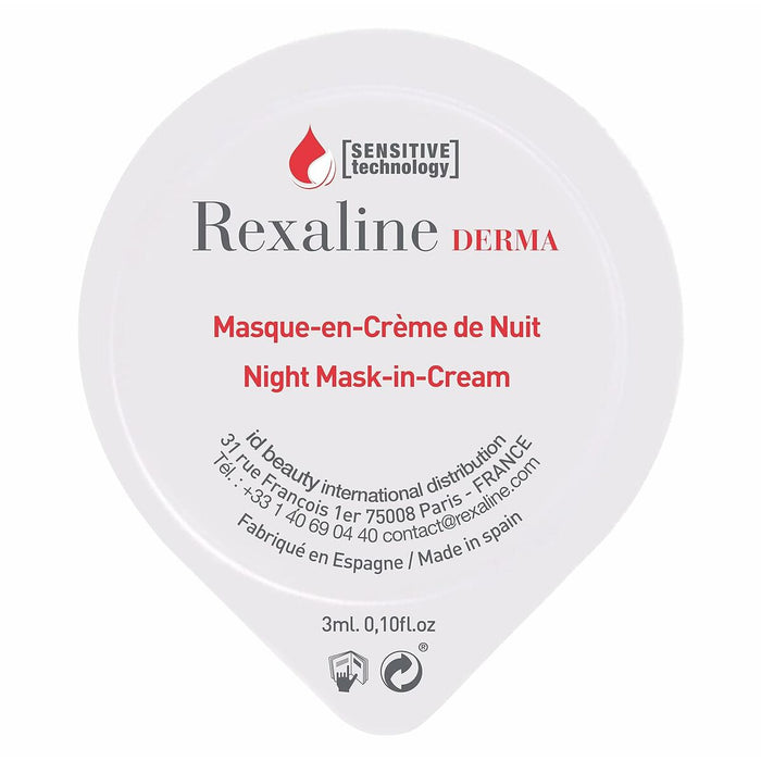 Mască Hidratantă de Noapte Rexaline Derma 3 ml x 6 Piele sensibilă