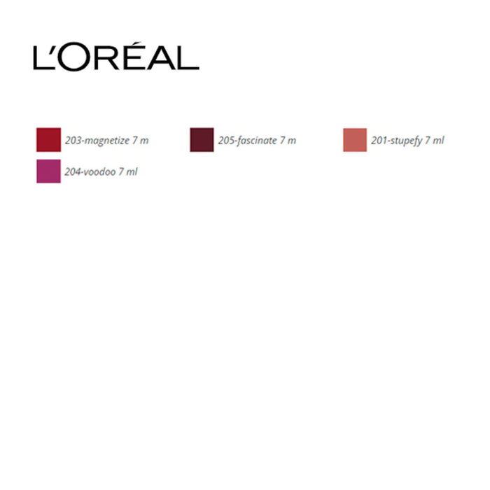 Luciu de Buze Rouge Signature Metallics L'Oreal Make Up (7 ml) 7 ml