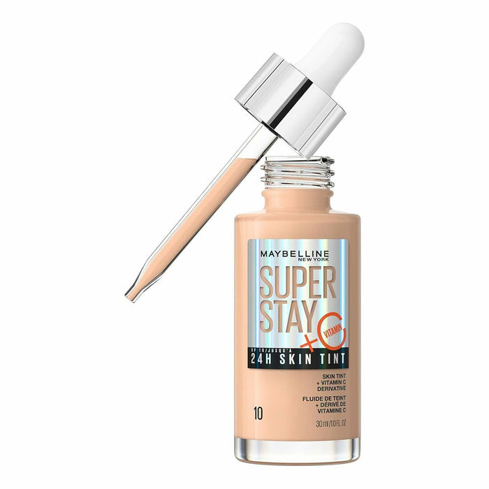 Fond de Ten Fluid Maybelline Super Stay Skin Tint Vitamina C Nº 10 30 ml