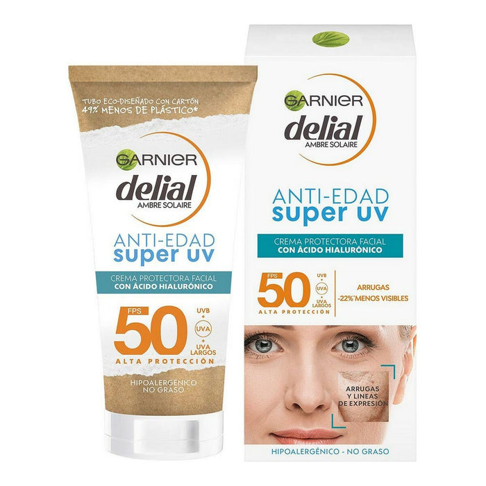 Cremă Solară Super UV Garnier Anti-aging Spf 50 (50 ml)