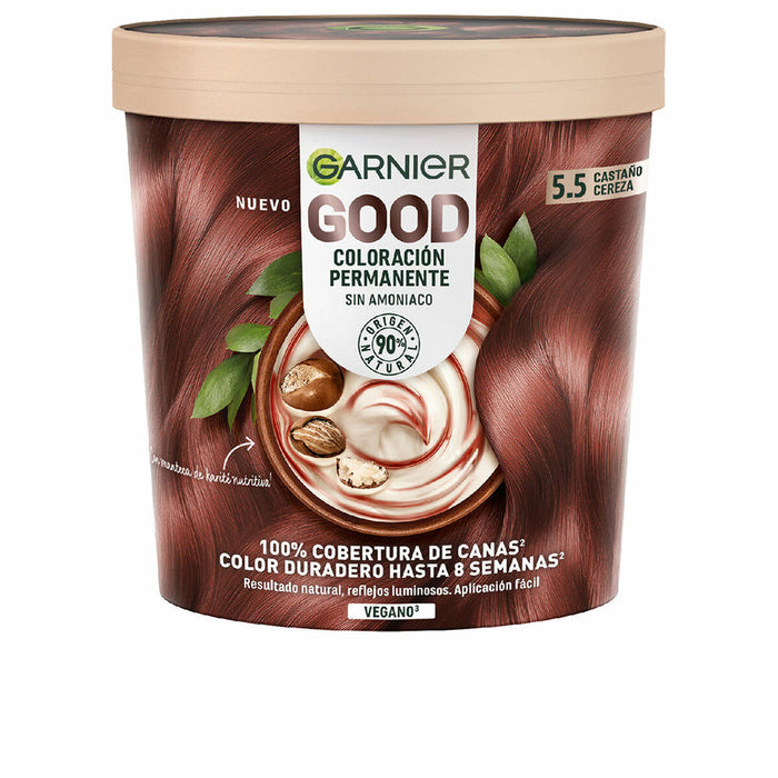 Vopsea Permanentă Garnier Good Cherry Castaniu Nº 5.5 (1 Unități)