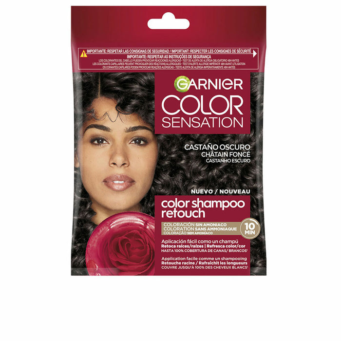 Șampon Colorant Garnier COLOR SENSATION Castaniu Închis Nº 3.0 Semi-permanent
