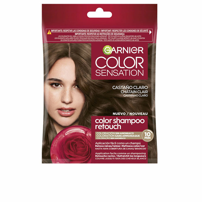 Șampon Colorant Garnier COLOR SENSATION Castaniu Deschis Nº 5.0 Semi-permanent