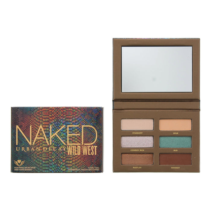 Paletă de farduri de ochi Urban Decay Naked Wild West, 6 nuanțe, 6 g