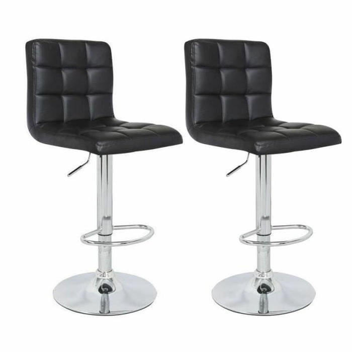 Taburet Negru (2 Piese)