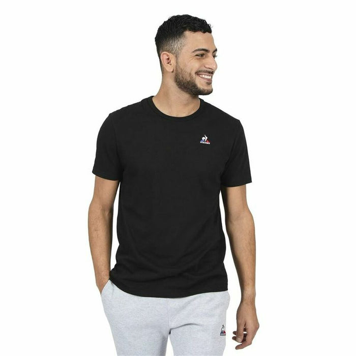 Tricou cu Mânecă Scurtă Bărbați Le coq sportif Essentiels N°3 Negru
