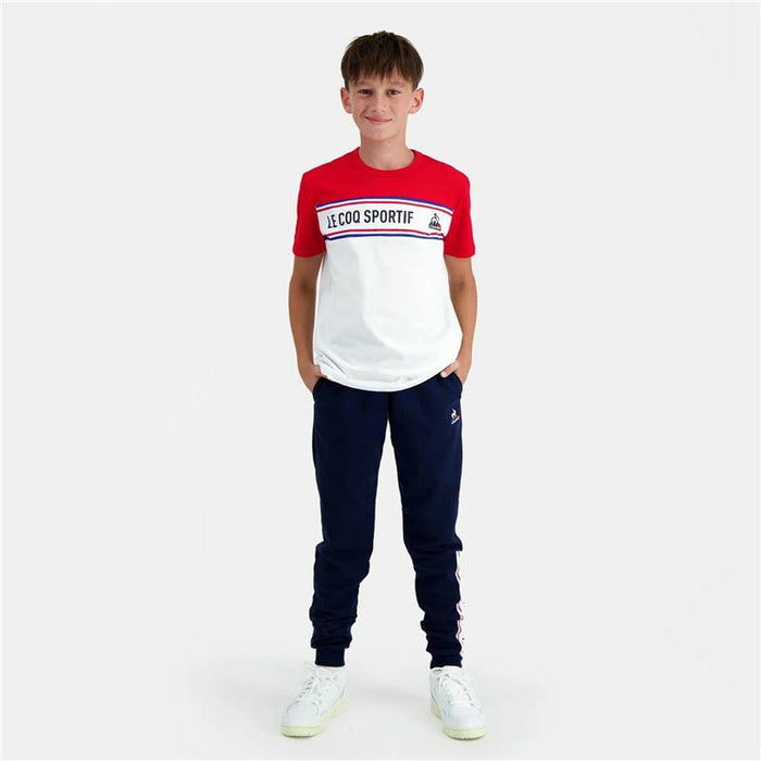 Tricou cu Mânecă Scurtă Copii Le coq sportif  N°2 Tricolore Alb