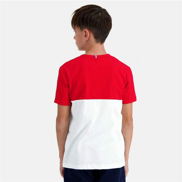 Tricou cu Mânecă Scurtă Copii Le coq sportif  N°2 Tricolore Alb