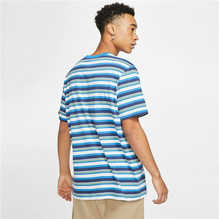 Tricou cu Mânecă Scurtă Bărbați Nike Stripe Tee Albastru