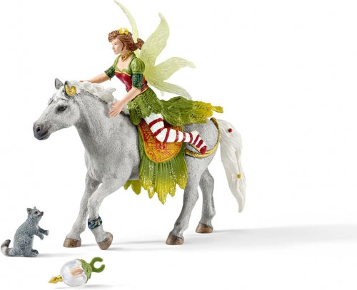 Set de joacă Schleich, Marween în ținută festivă călare, cal și raton