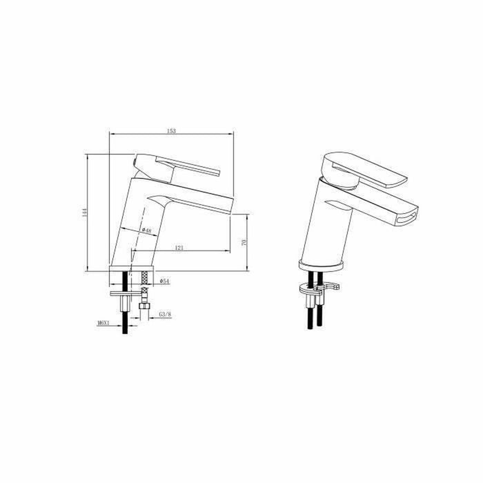 Robinet Monocomandă Oceanic Mechanics Alamă Aliaj de Zinc 14,4 cm