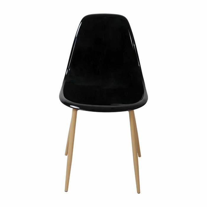 Scaun de Sufragerie Clody 6 Unități Negru 47 x 54 x 84 cm